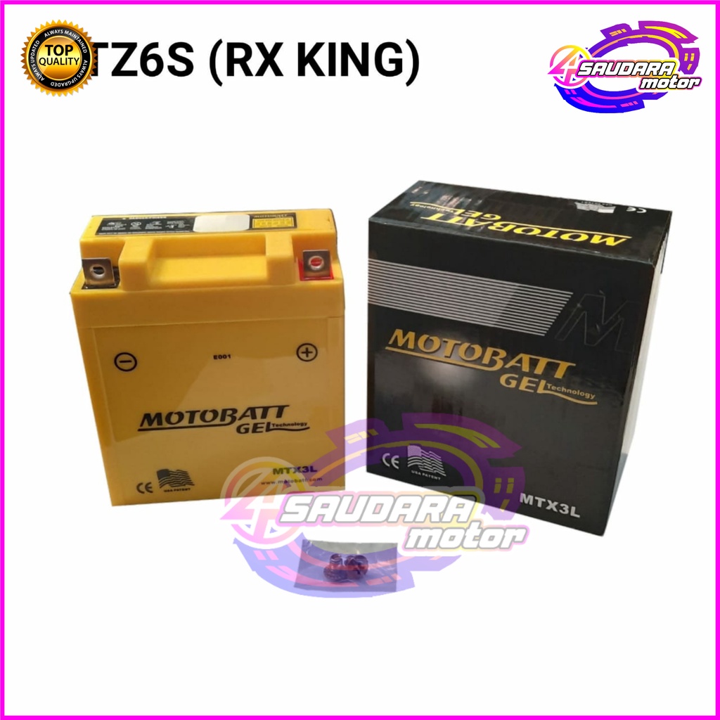 AKI MOTOR RX KING MOTORBATT RX KING MTX3L AKI GEL KERING MOTOR RX KING NINJA 150