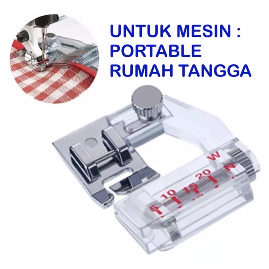 CY-6290 Corong Bisban Masker Hijab Mesin Jahit Portable Bis Bias Tape Binder Foot