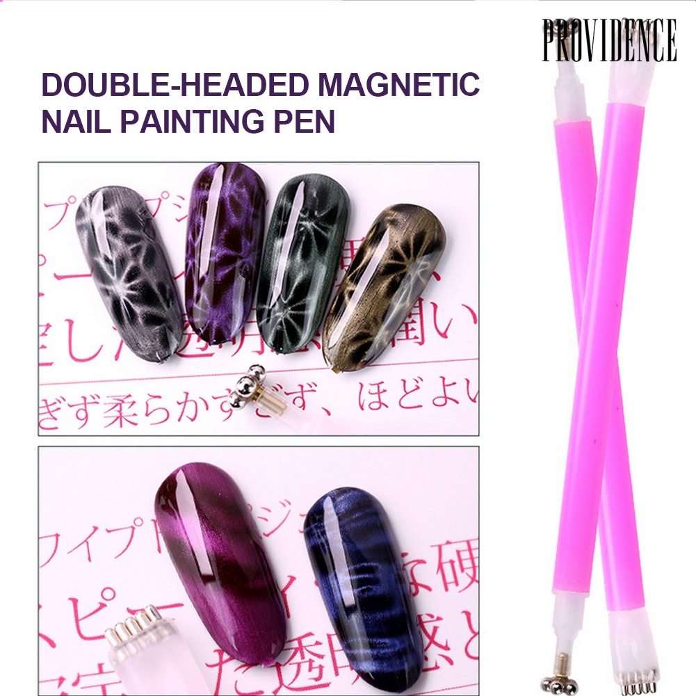 Providence Double Head Cats Eye Magnetic Pen DIY 3D Nail Art Polish UV Gel Manicure Tool