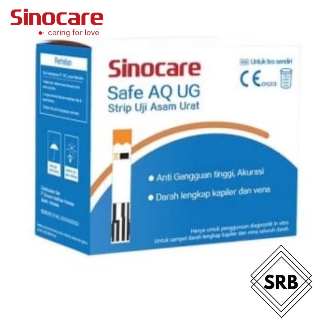 SINOCARE Safe AQ UG Strip Uji Asam Urat (50/25 Strip)