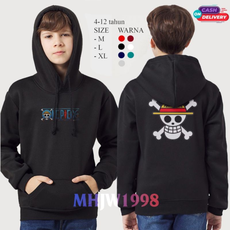 jaket anak one piece anime/hoodie anak one piece anime/sweater anak one piece anime/jaket one piece