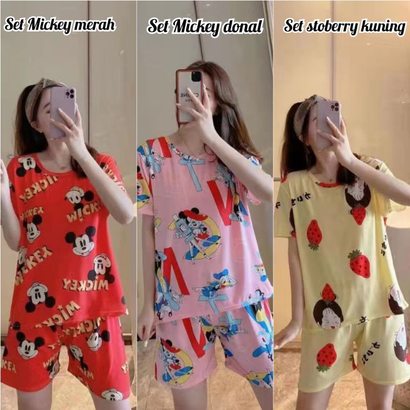 NEW SET PIYAMA IMPORT / SLEEPWEAR / BAJU TIDUR MURAH-2