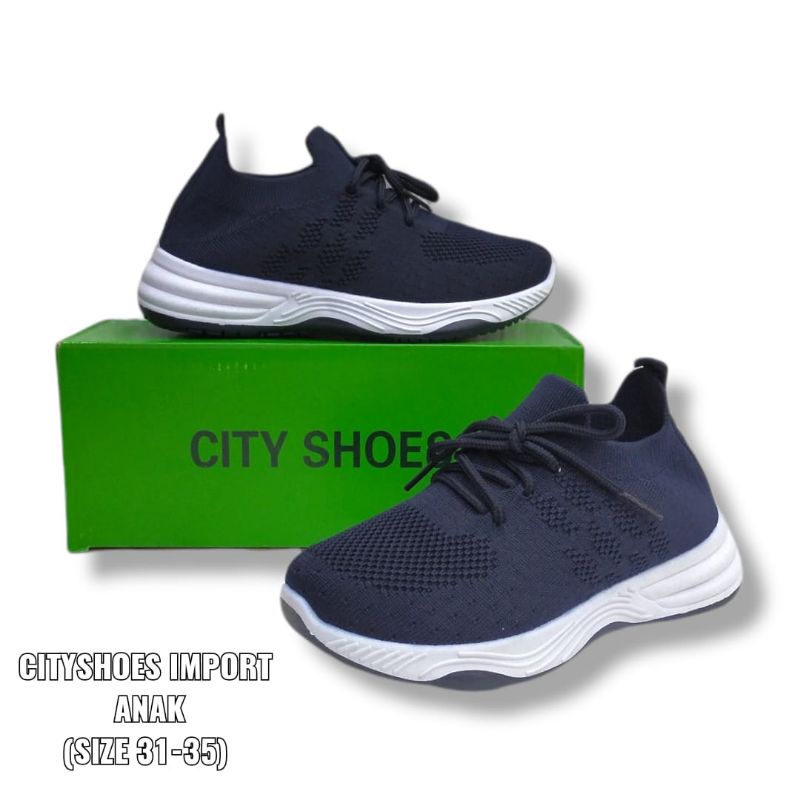 Sepatu Anak Rajut Import City Shoes