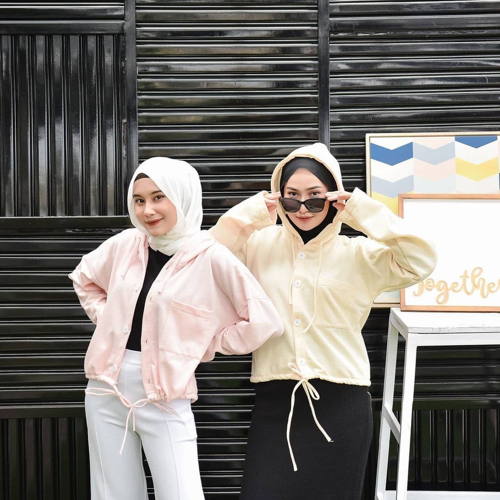 Nara Grosir - Miyo Button | Fashion Terkini | Sweater Termurah