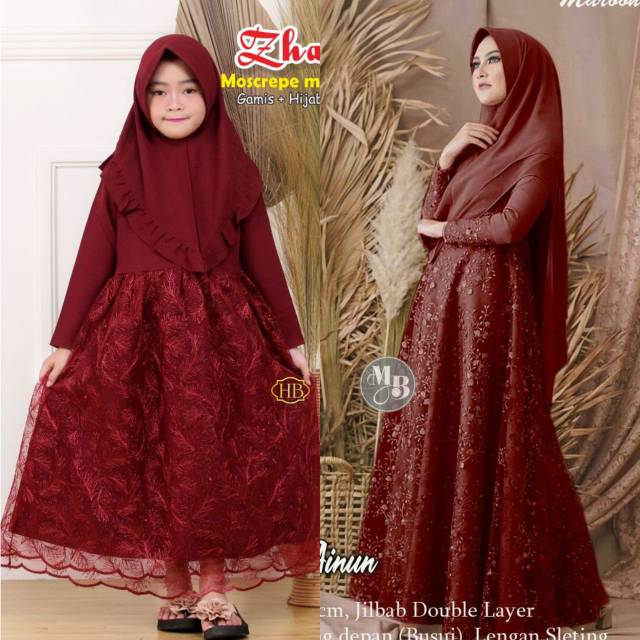 Gamis syar'i AINUN BEST SELLER ORIGINAL by MB