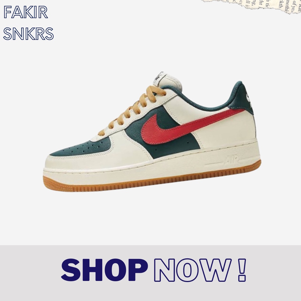 AIR FORCE 1 WHITE GREEN RED
