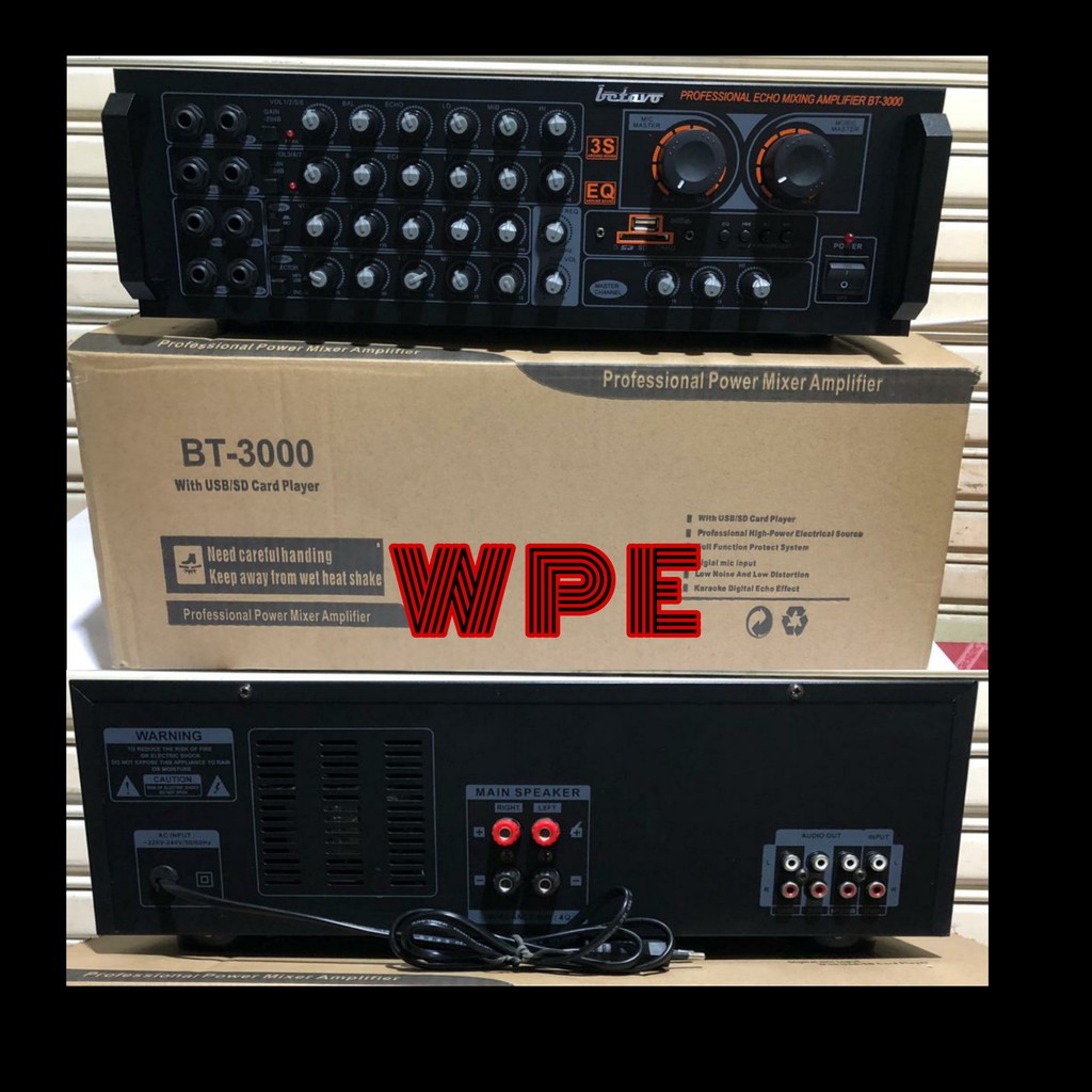 Power Amplifier Ampli Betavo 8 Channel BT-3000 / BT 3000 / BT3000