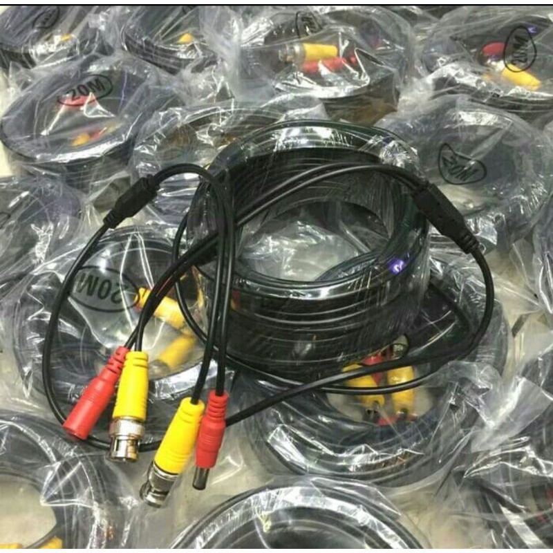 KABEL JADI CCTV PLUS BNC DAN DC PANJANG 20METER