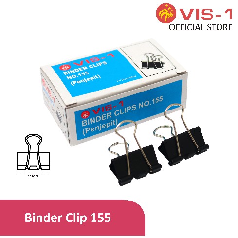 

Penjepit Kertas 155 VIS-1 / Binder Clip No.155 VIS-1