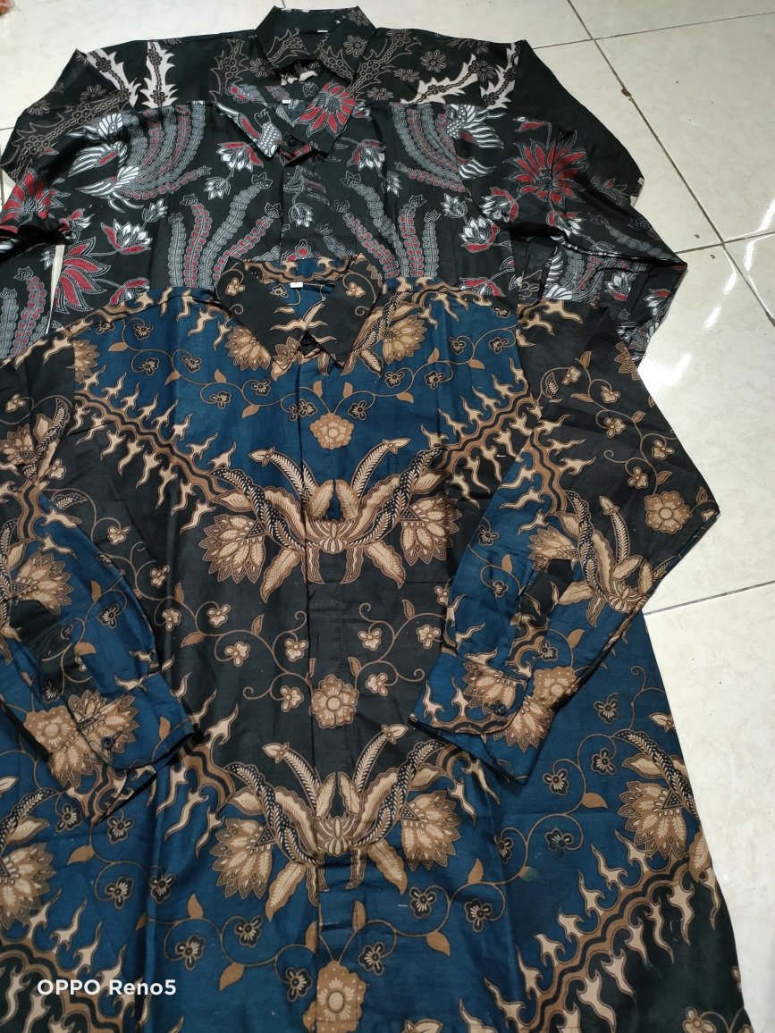 Batik Pria Lengan Panjang Kemeja Batik Pria Lengan Panjang M L Xl Xxl Xxxl