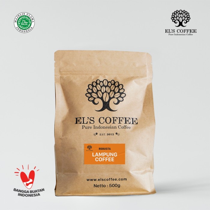 

DISKON - (BISA COD) EL'S COFFEE LAMPUNG 500GR - Biji Kopi