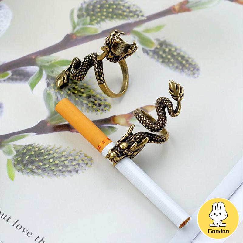 Cincin Holder Rokok Bentuk Naga Untuk Hadiah Aksesoris Fashion -Doo