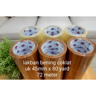 

LAKBAN BENING DAN COKLAT 45mm ,,,,888 tape&nawa tape ,,,,TIDAK MUDAH PUTUS BISA (COD)