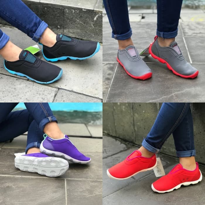 Sepatu Wanita Crocs Duet Skimmer Mid Casual Original
