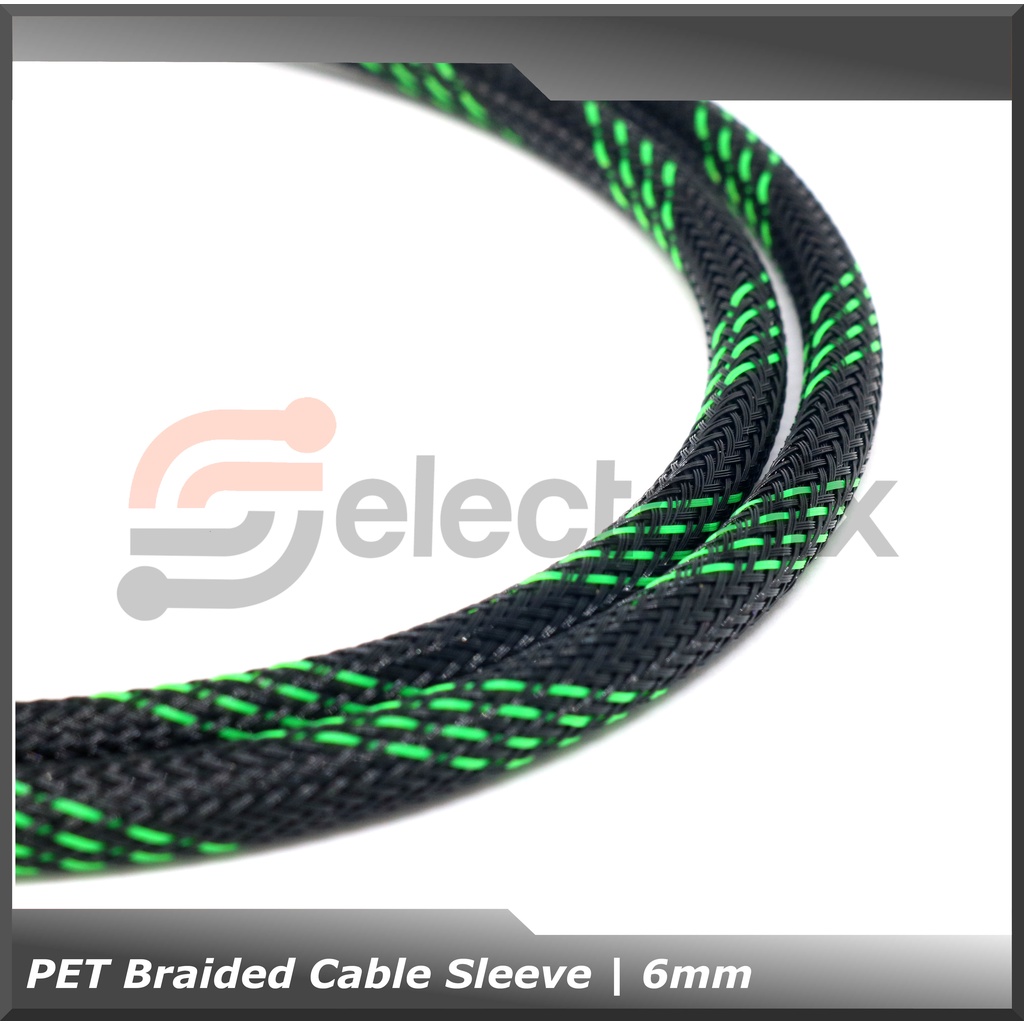 [6mm] PET Cable Sleeve / Sarung Kabel - 1m