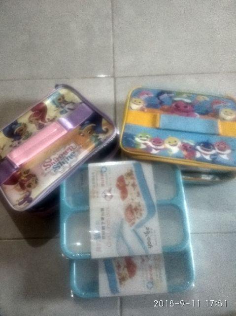 Kotak Makan Lunch Box Yooyee 3 Sekat / Grid Leak Proof / Anti Bocor Bento / Kotak Bekal