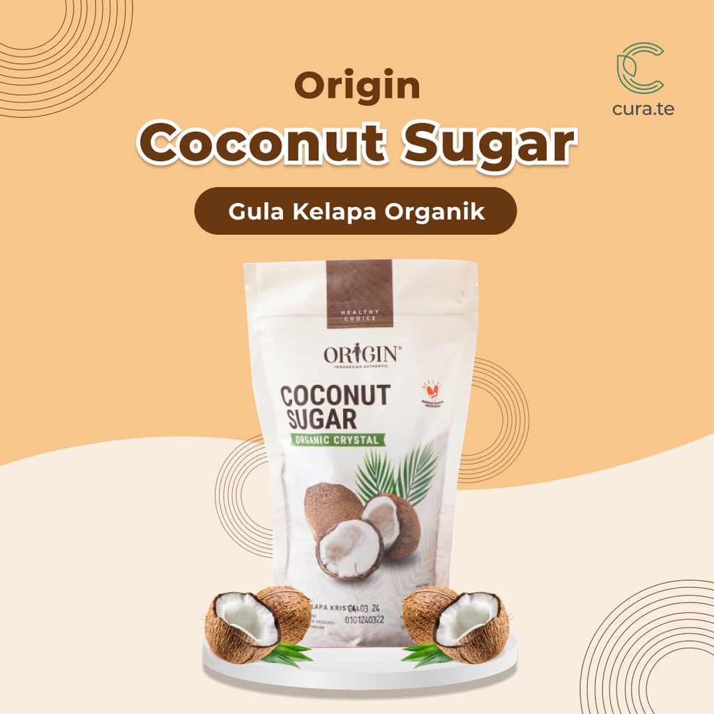 ORIGIN COCONUT SUGAR 250GR | GULA KELAPA ORGANIK