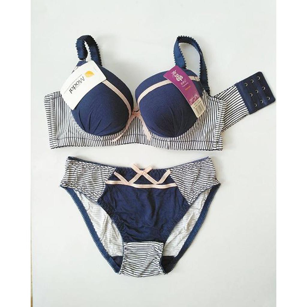 BRA BH DAN CELANA CD set LUCU DAIYILING BLUE