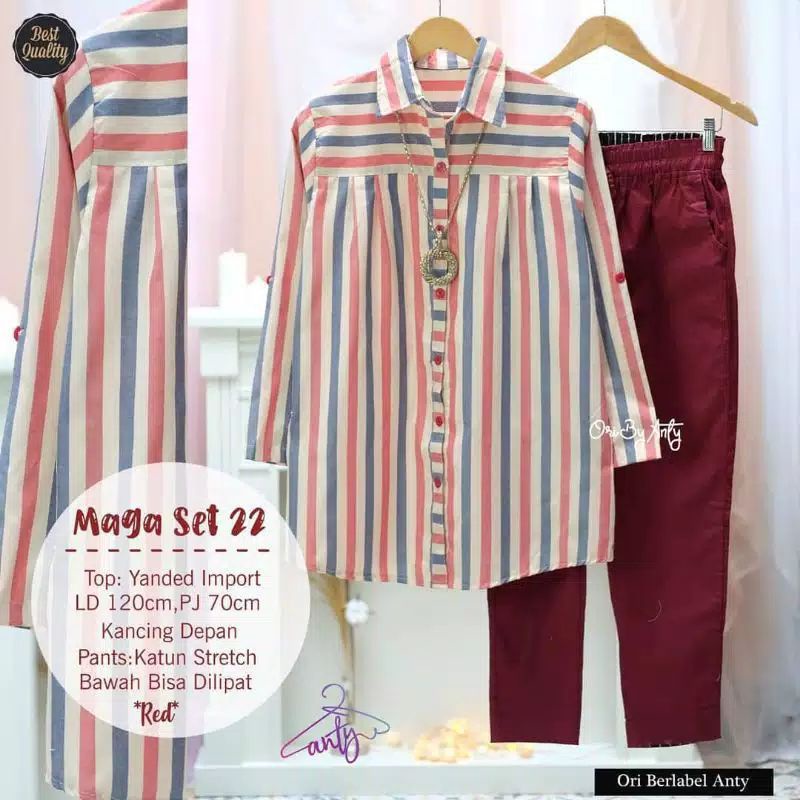 Bydii - Setelan Jumbo Katun Maga Set by Mumu Fashion Ori Solo