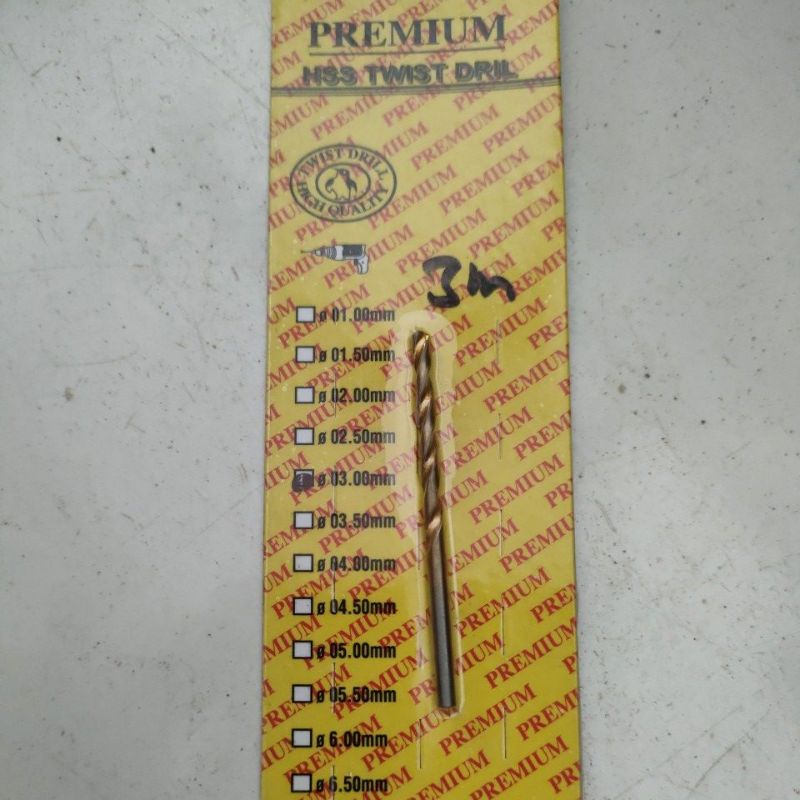 Mata bor besi 3 mm mata bor kayu 3 mm mesin bor