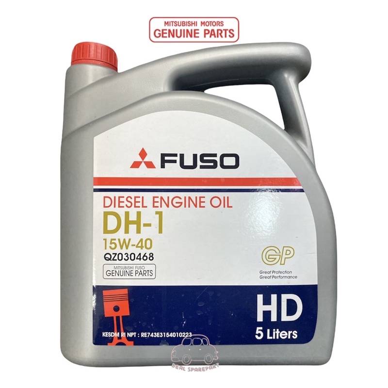 Oli Mesin Diesel 15W-40 DH-1 GP 5 Liter Original Mitsubishi QZ030468