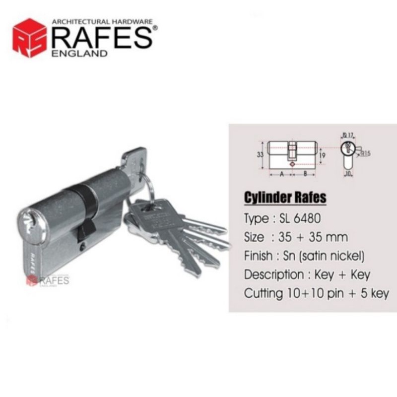 silinder kunci Rafes SL 6480