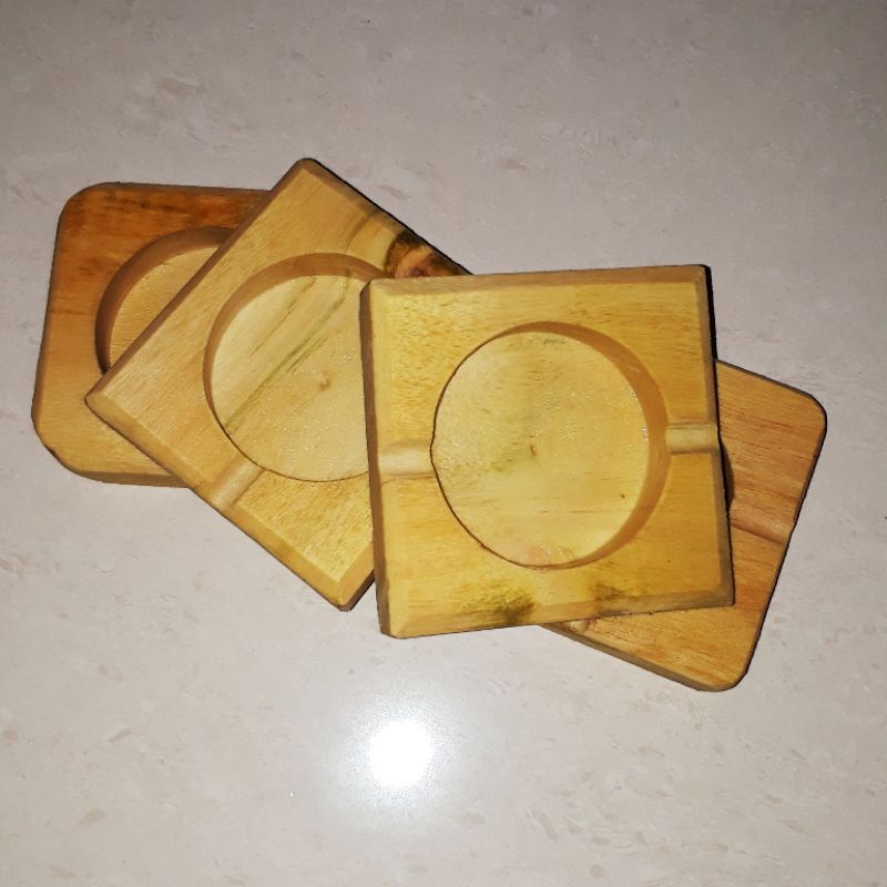 Asbak rokok kayu unik