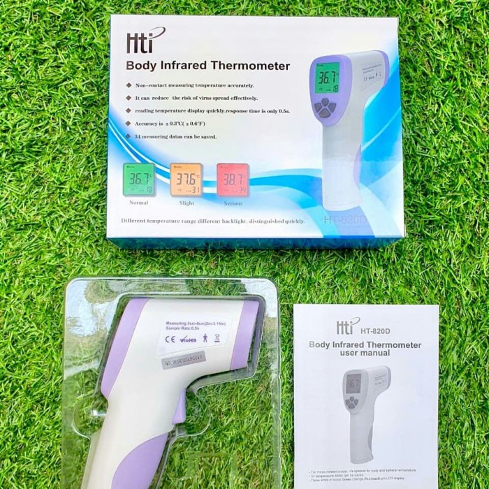 Laihoshope Ready Thermometer Gun / Termometer Digital Infrared Non Contact Hti