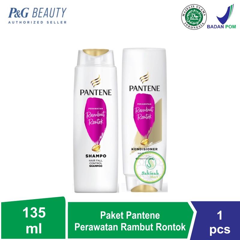 Paket Pantene Shampo Hair Fall Control 135 ml + Condisioner 130 ml