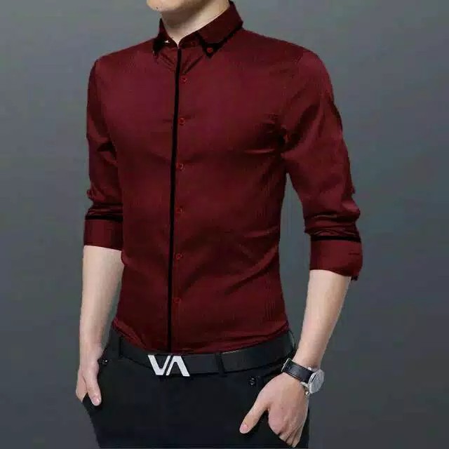 MOONTON99 /2size L & XL /KEMEJA PRIA TORETTO LENGAN PENDEK