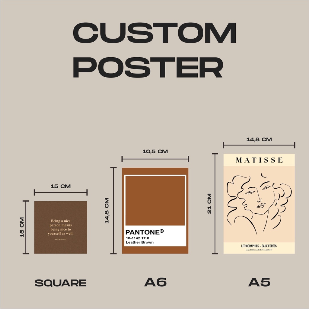 Custom Poster Dinding Wall Decor