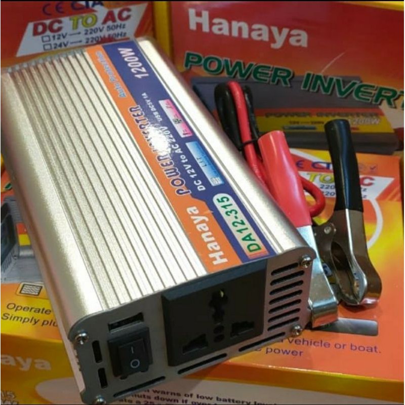 Inverter HANAYA 1200 WATT DC 12V TO AC 12V ORGINAL HANAYA