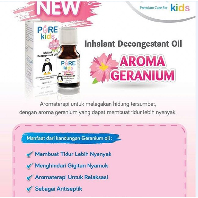 ure Kids Inhalant Decongestant Oil 10ml - Pelega Hidung Anak (Ready Varian Aroma)