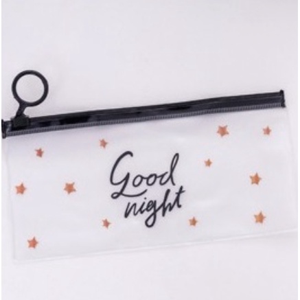 Cahaya Medan HL0074 Tempat Pensil Transparan Pouch Motif Lucu Serbaguna-Kode E