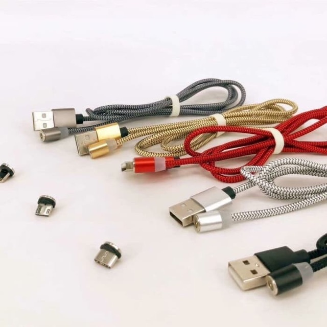 Kabel Magnet Charger Cable 3in1 Iphone Micro Type C USB Kabel Magnet kabel