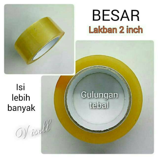 

Lakban Bening BESAR / Selotip / Isolasi / Tape 2 inch