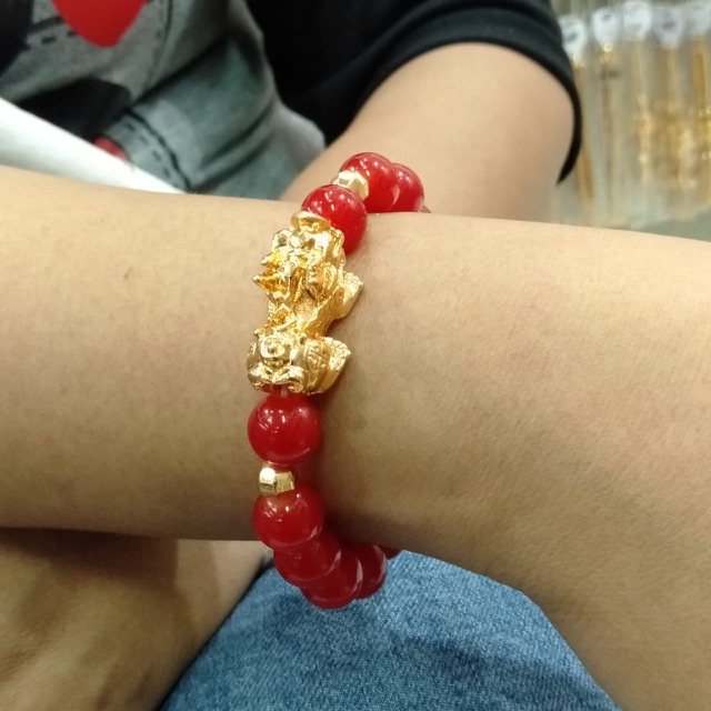 Gelang tangan pixu //perhaisan wanita // gelang batu