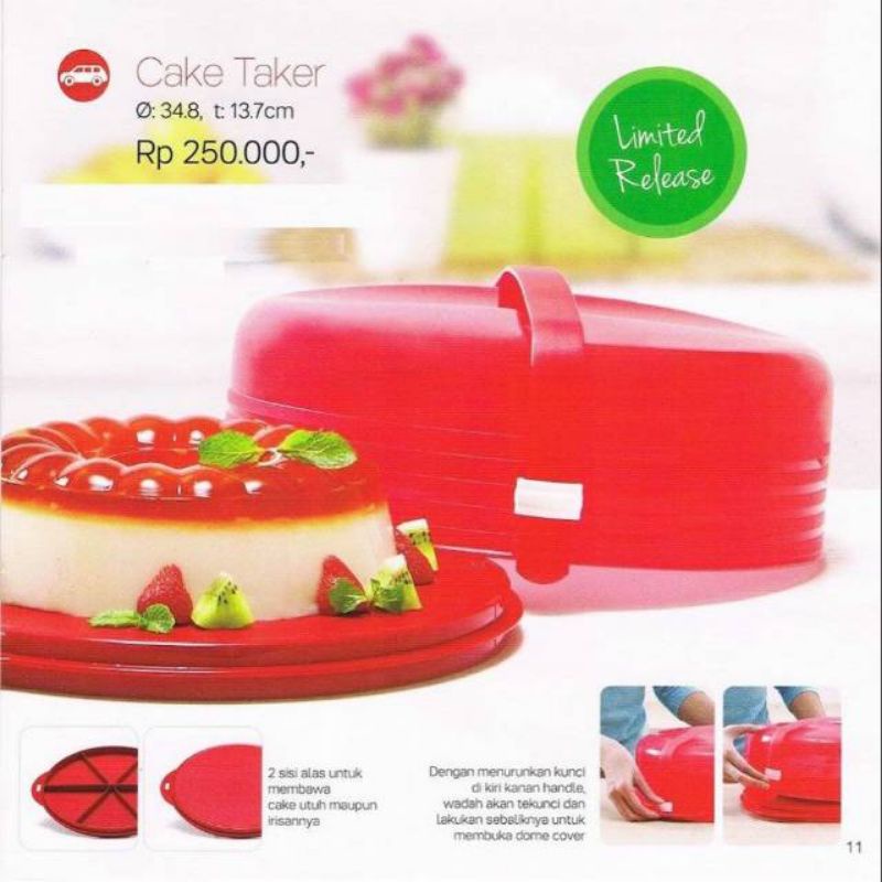 Cake Taker Round Tupperware