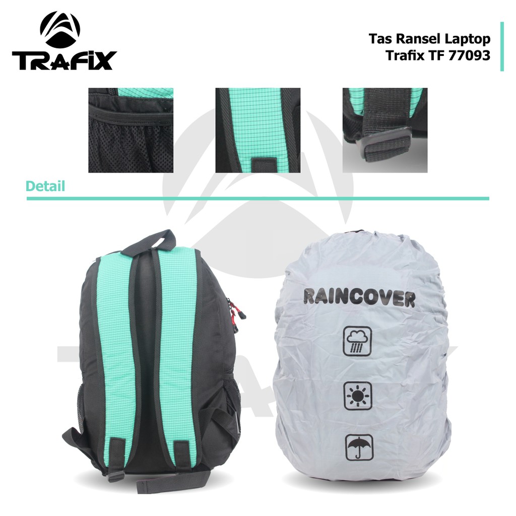 [KLIKTAS] Tas Ransel Pria Trafix 77093 Kerja Sekolah Kuliah Backpack Anti Air Banyak Saku