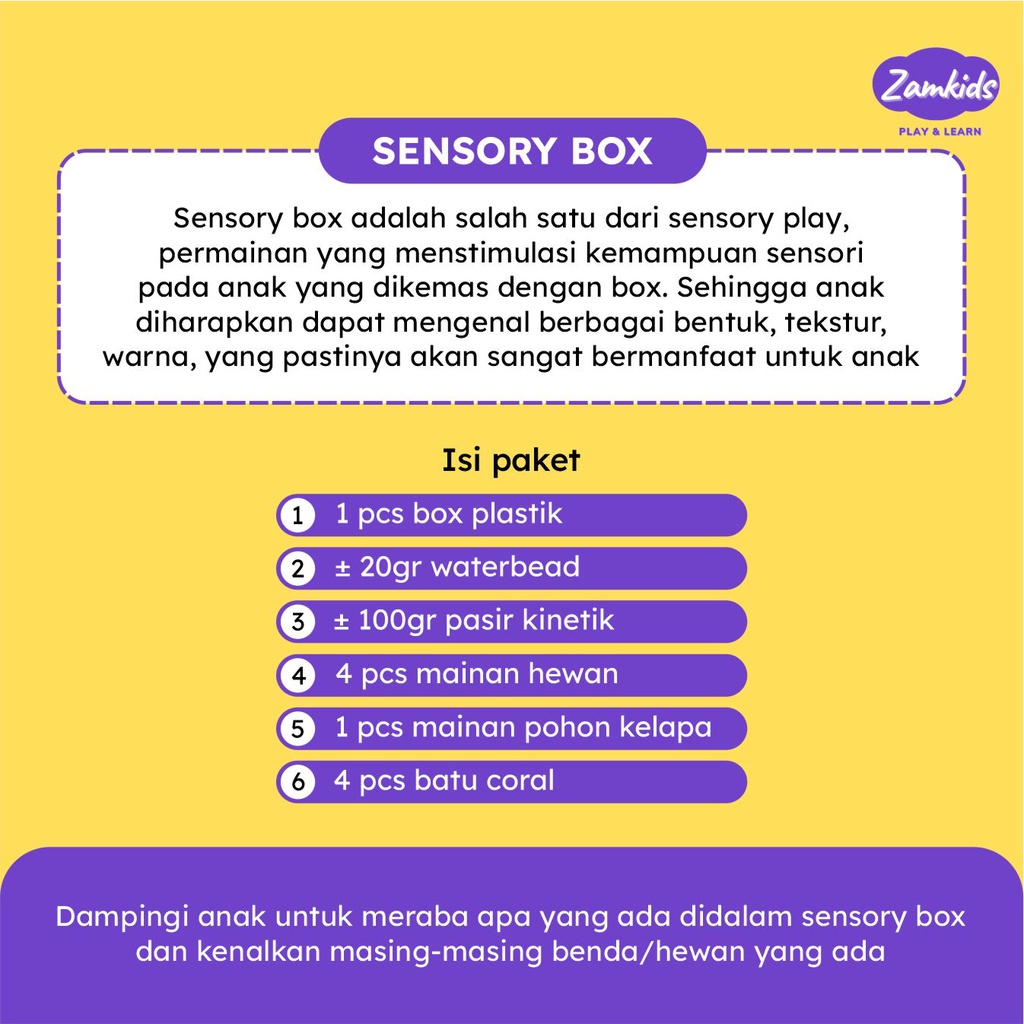 SENSORY PLAY MONTESSORI MONTESORI BOX PLAY MAINAN EDUKASI ANAK BALITA