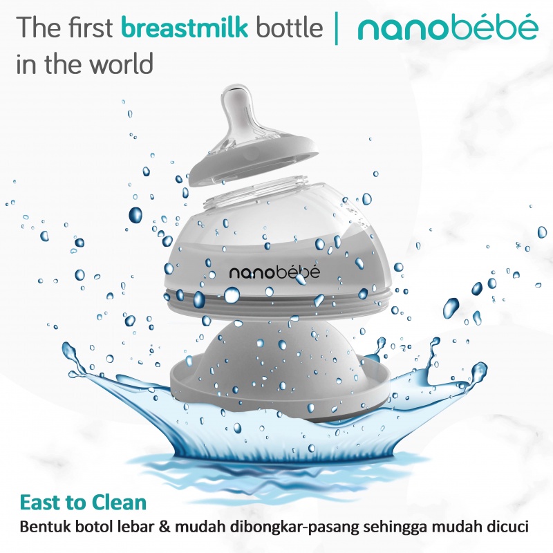 NANOBEBE 150ML 240ML BREASTFEEDING BOTTLE BOTOL ASI