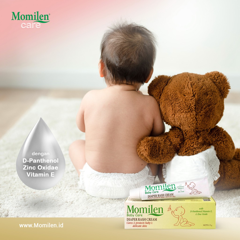 MOMILEN DIAPER Rash Cream 15gr / Ruam Popok / Iritasi Kulit Bayi / Infeksi Kulit Bayi