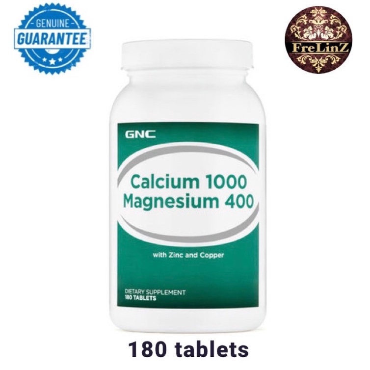 GNC Calcium 1000 Magnesium 400 (Original) 180 tablets