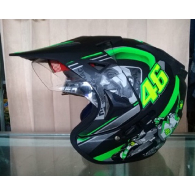 Helm SemiCross ARL Motif Rocket Star Murah Berkualitas