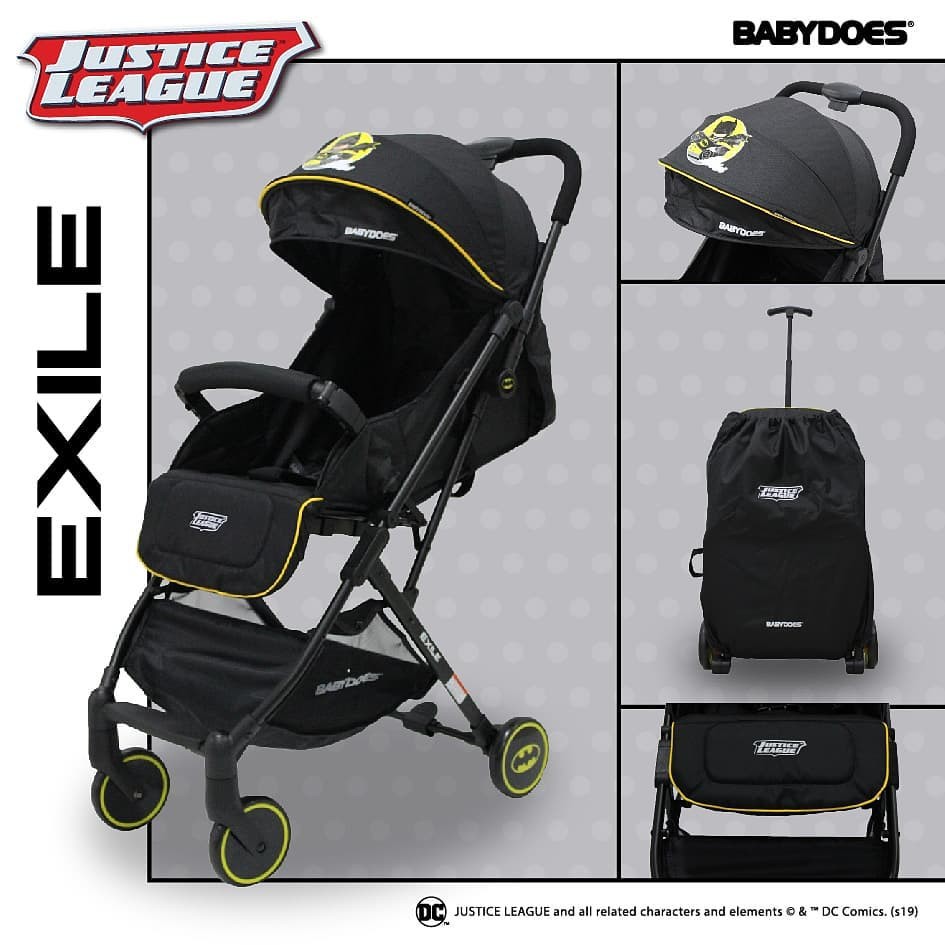 stroller cabin size kereta dorong bayi BabyDoes DCJL CH-343-SN Exile Justice League