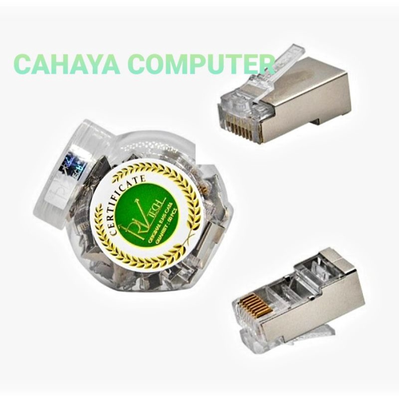 RJ45 CAT6 METAL RV-TECH ANTI GAGAL ECERAN /PCS