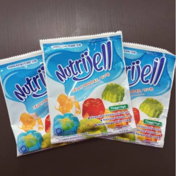 Nutrijell Agar&quot; Jelly Powder Nutrijel Ekonomis Rasa Plain 15 Gram