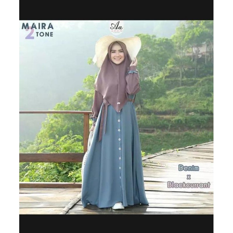 gamis maira 2 tone