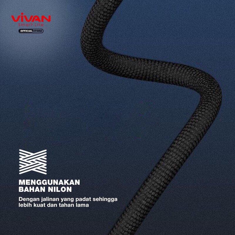 VIVAN Kabel Audio AUX 3.5mm 100cm AUX01 Garansi Resmi 1 Tahun