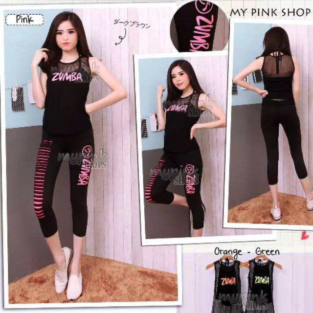 STELAN BAJU SENAM ZUMBA JALA WANITA